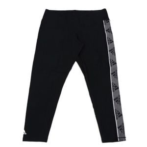 Adidas Women's Original  FLEECE PT-Logo-Training Leggings - Black - Size Small N